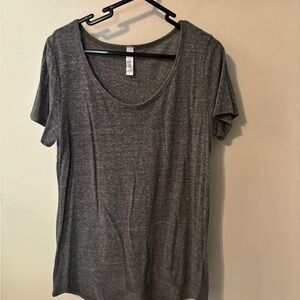 Gray Relaxed Fit Short Sleeve Tee